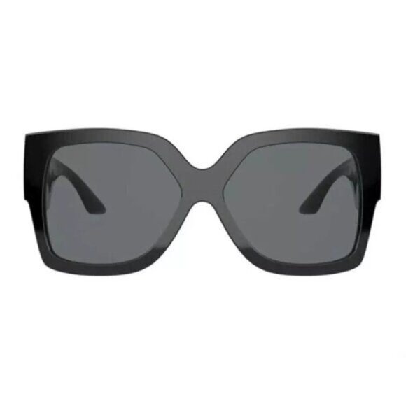 NEW VERSACE OVERSIZED SUNGLASSES BLACK GREY EYEWEAR